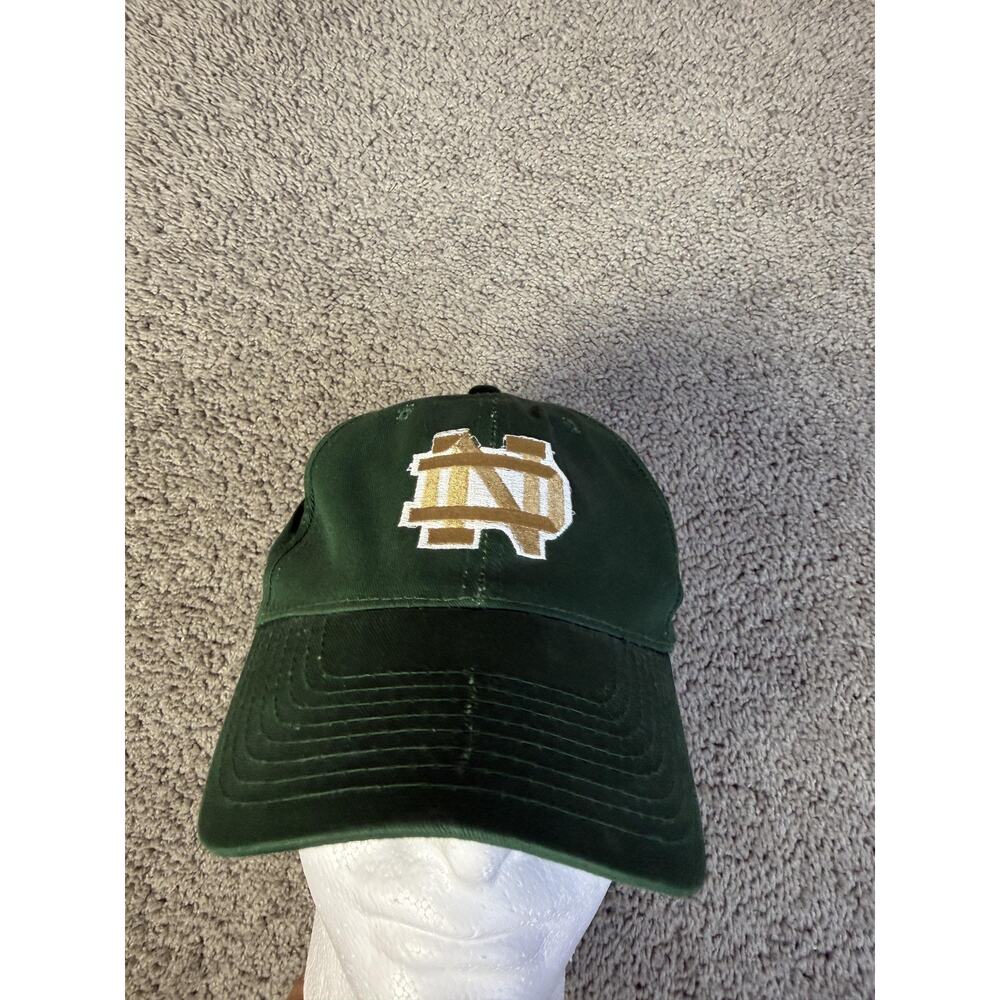 Notre Dame Fighting Irish Hat Cap Snap Back Mens One Size Green NCAA Football OG